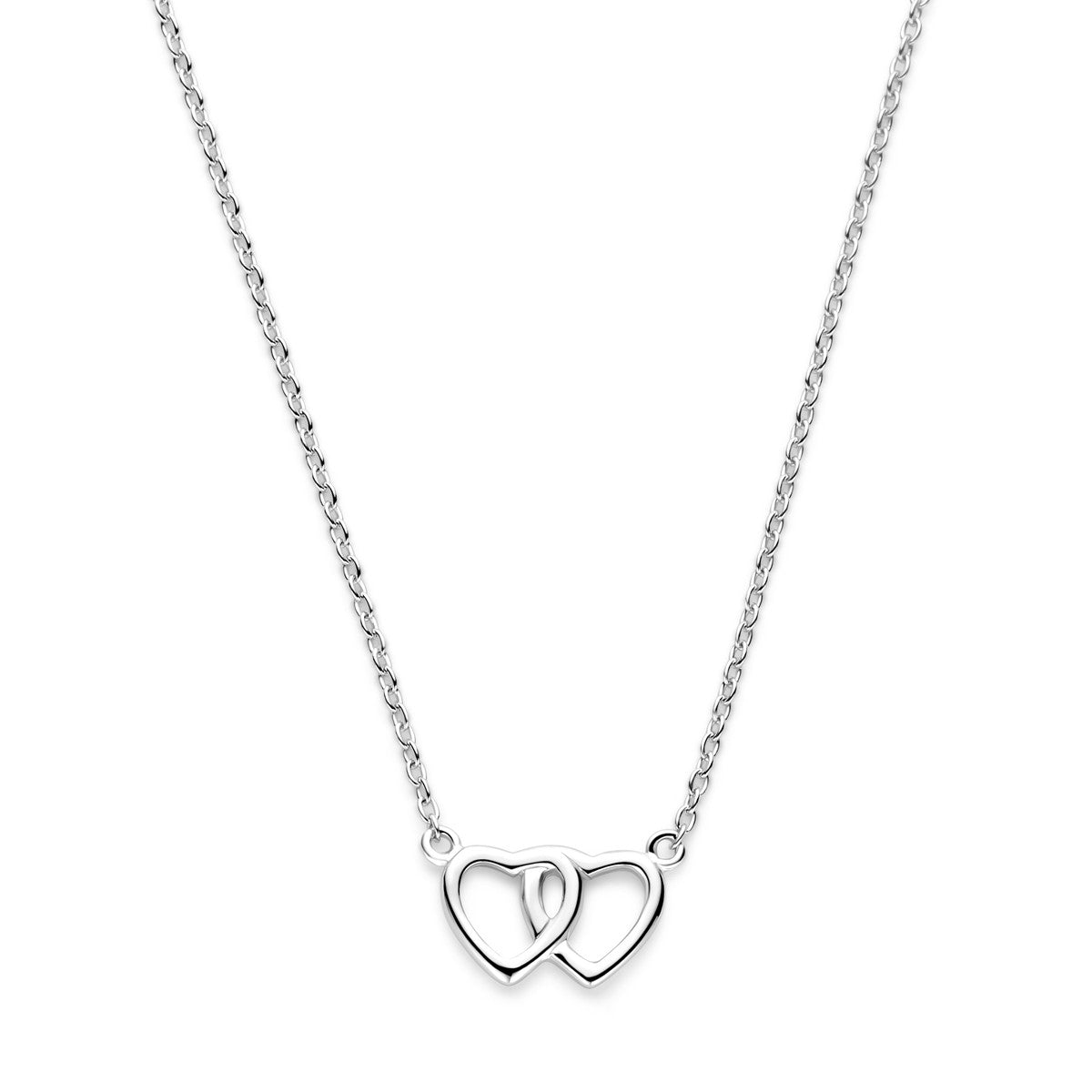 Fantasy Collection Collier hart 41 + 4 cm zilver