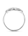 Gerhodineerd Zilver Ring Infinity Met Zirkonia 1319238 - PansiteNederland.nl