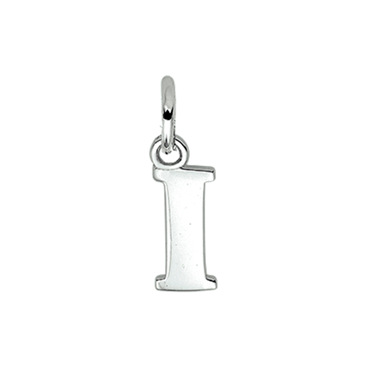 Hanger letter I 12,6 mm zilver #Letter_I