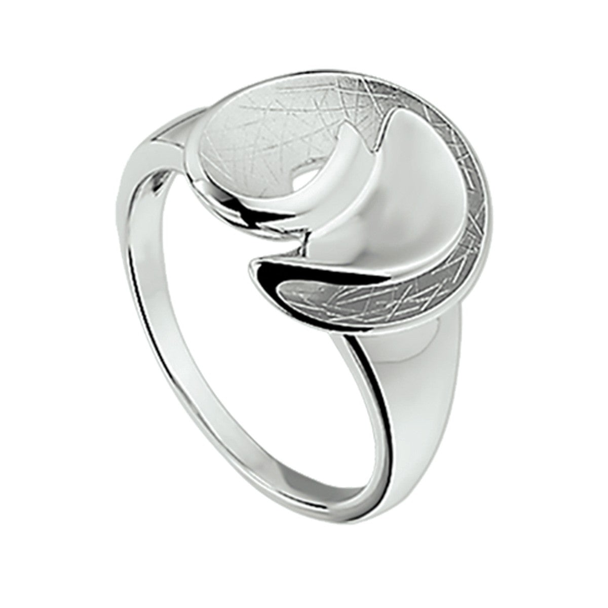 Fantasy Collection Ring gescratcht zilver