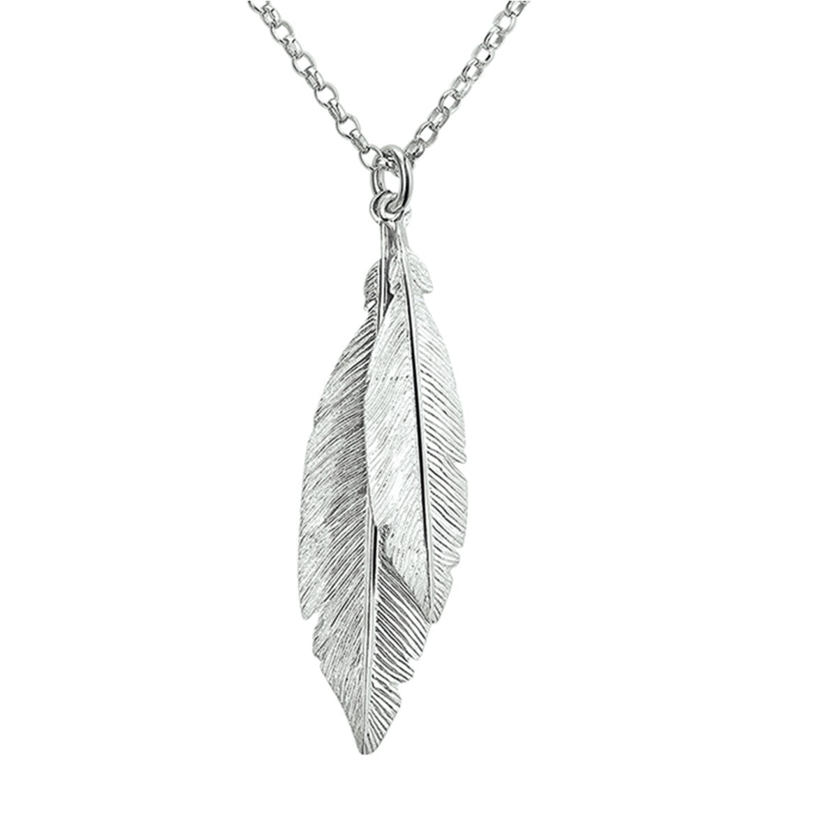 Fantasy Collection Collier veren 41 + 3 cm zilver