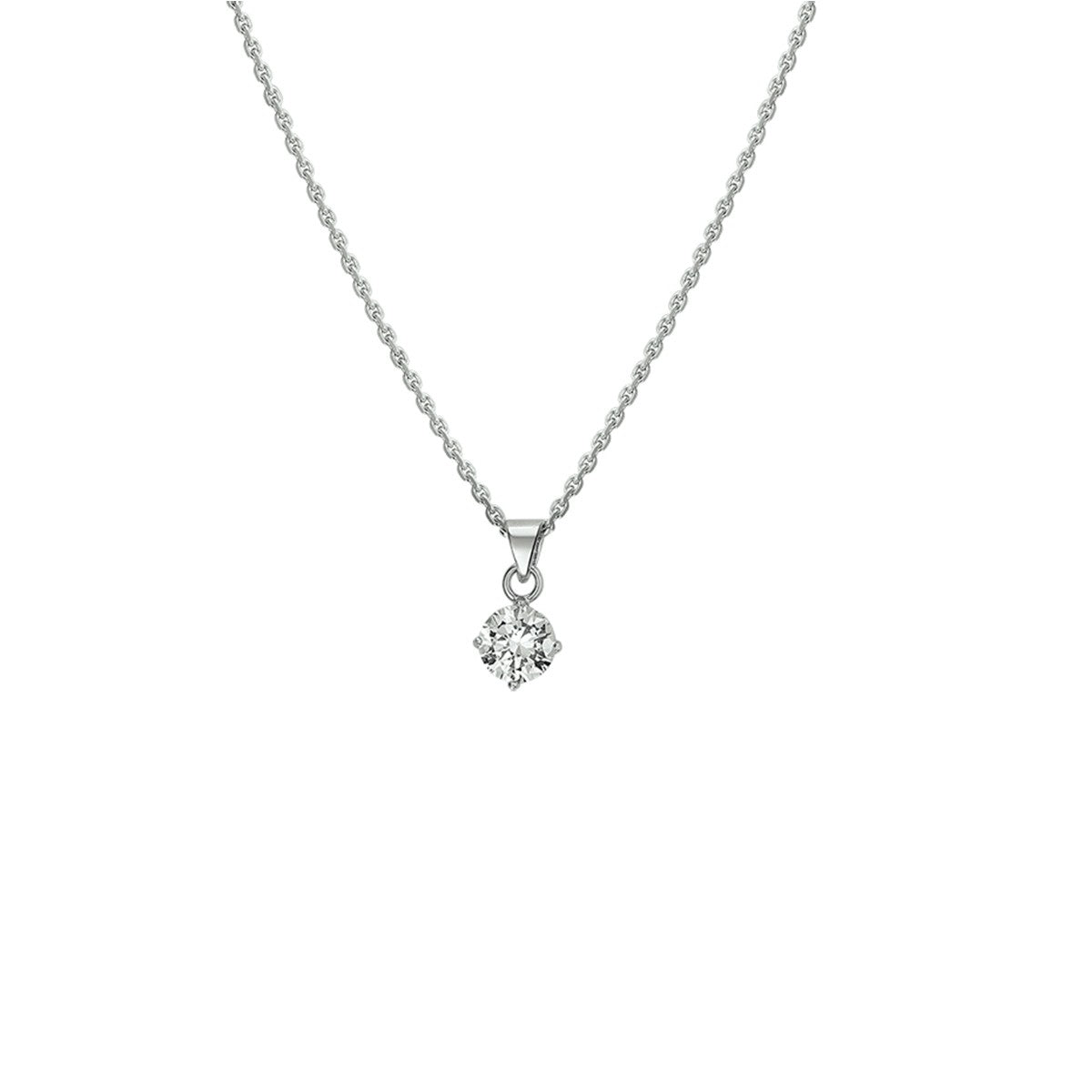 Fantasy Collection Collier zirkonia 41 + 4 cm zilver