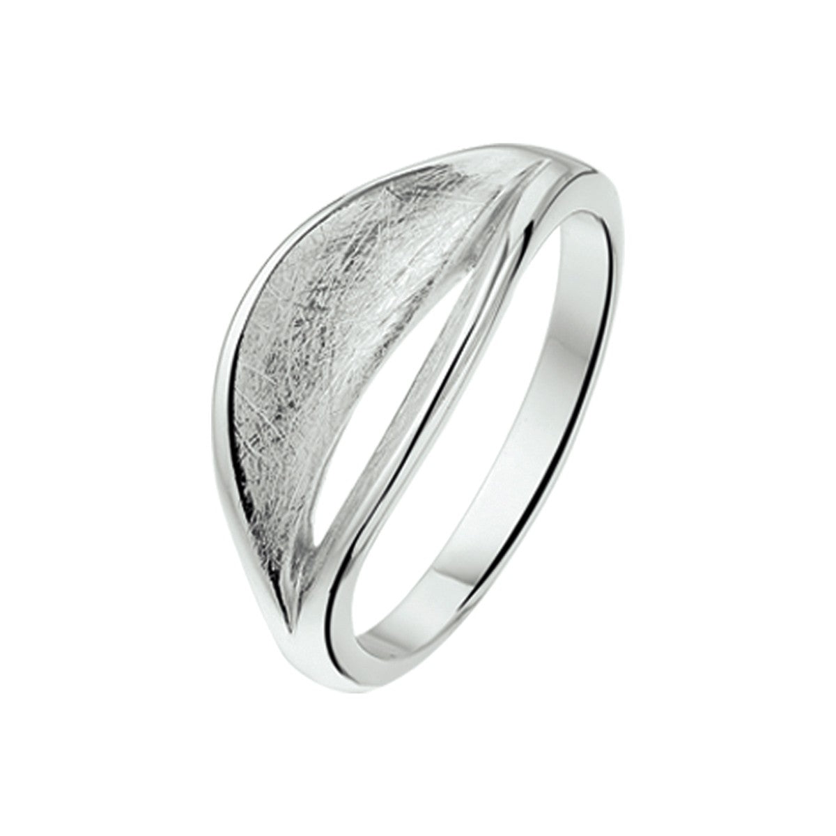 Fantasy Collection Ring gescratcht poli/mat zilver