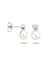 Zilver Gerhodineerd Oorknoppen Parel En Zirkonia 1319653 - PansiteNederland.nl