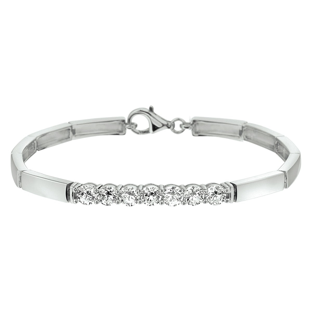 Fantasy Collection Armband zirkonia 18,5 cm zilver
