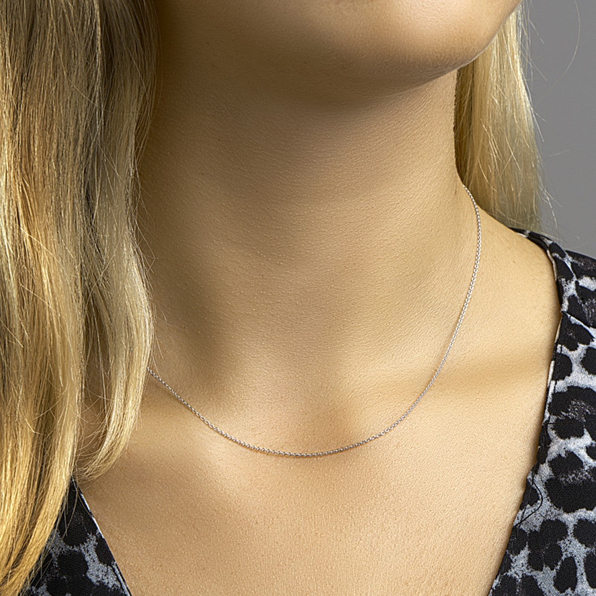 Fantasy Collection Collier anker plat 1,2 mm zilver - PSN1320152