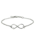 Zilver Gerhodineerd Armband Infinity En Hart 17 + 2 Cm 1320227 - PansiteNederland.nl