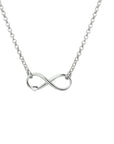 zilver gerhodineerd collier infinity en hart 40 + 4 cm 1320228 - PansiteNederland.nl