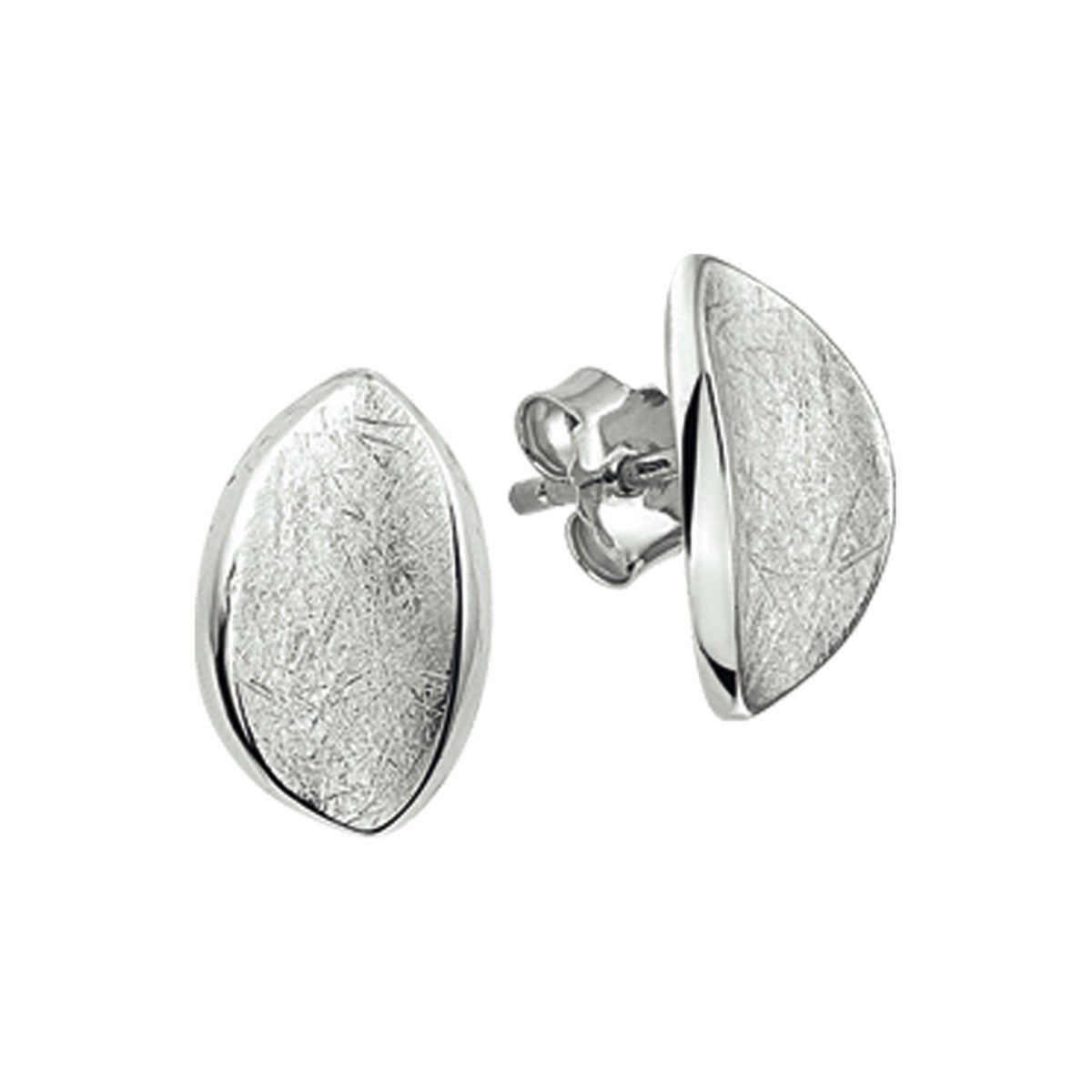 Fantasy Collection Oorbellen gescratcht zilver