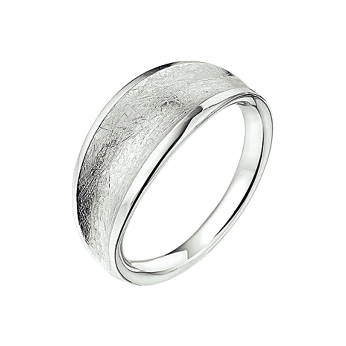 Fantasy Collection Ring gescratcht zilver
