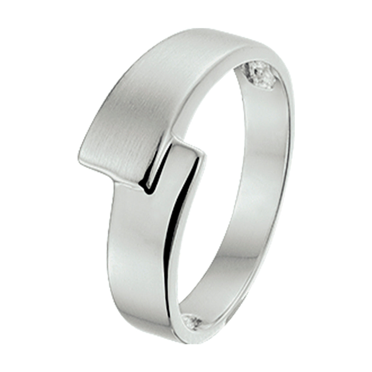 Fantasy Collection Ring poli/mat zilver - PSN1320439