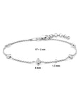 Zilver Gerhodineerd Armband Zirkonia 17 + 2 Cm 1320718 - PansiteNederland.nl