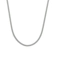 zilver gerhodineerd collier gourmette 4-zijdes geslepen 1,4 mm 36 + 4 cm 1320731 - PansiteNederland.nl