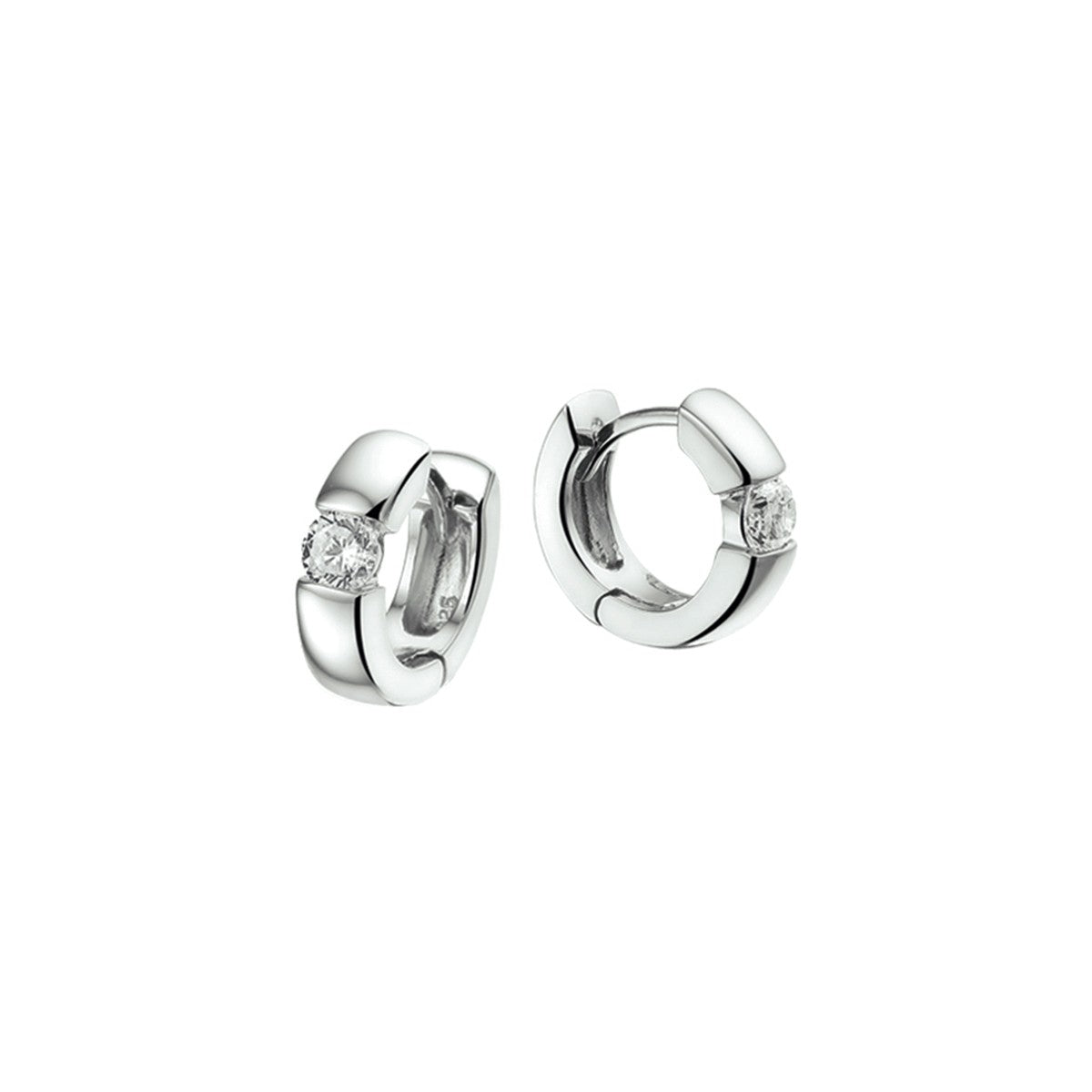 Fantasy Collection Oorbellen zirkonia zilver