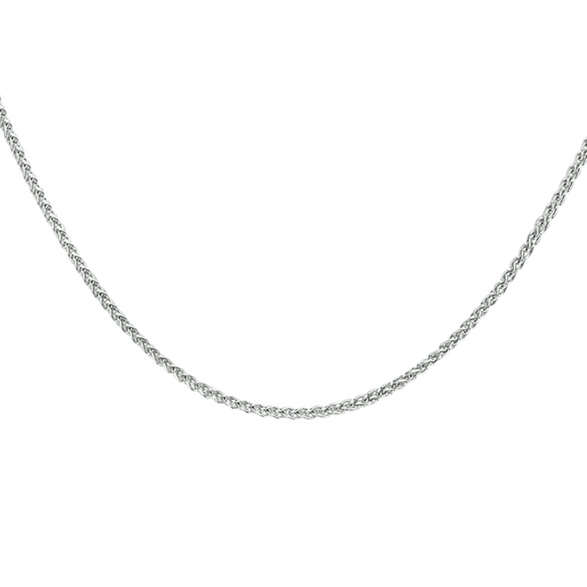 Fantasy Collection Vossestaart rond 1,1 mm zilver halsketting