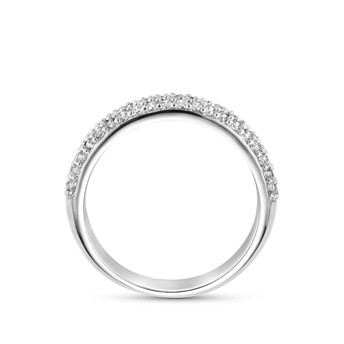 Ring zirkonia zilver