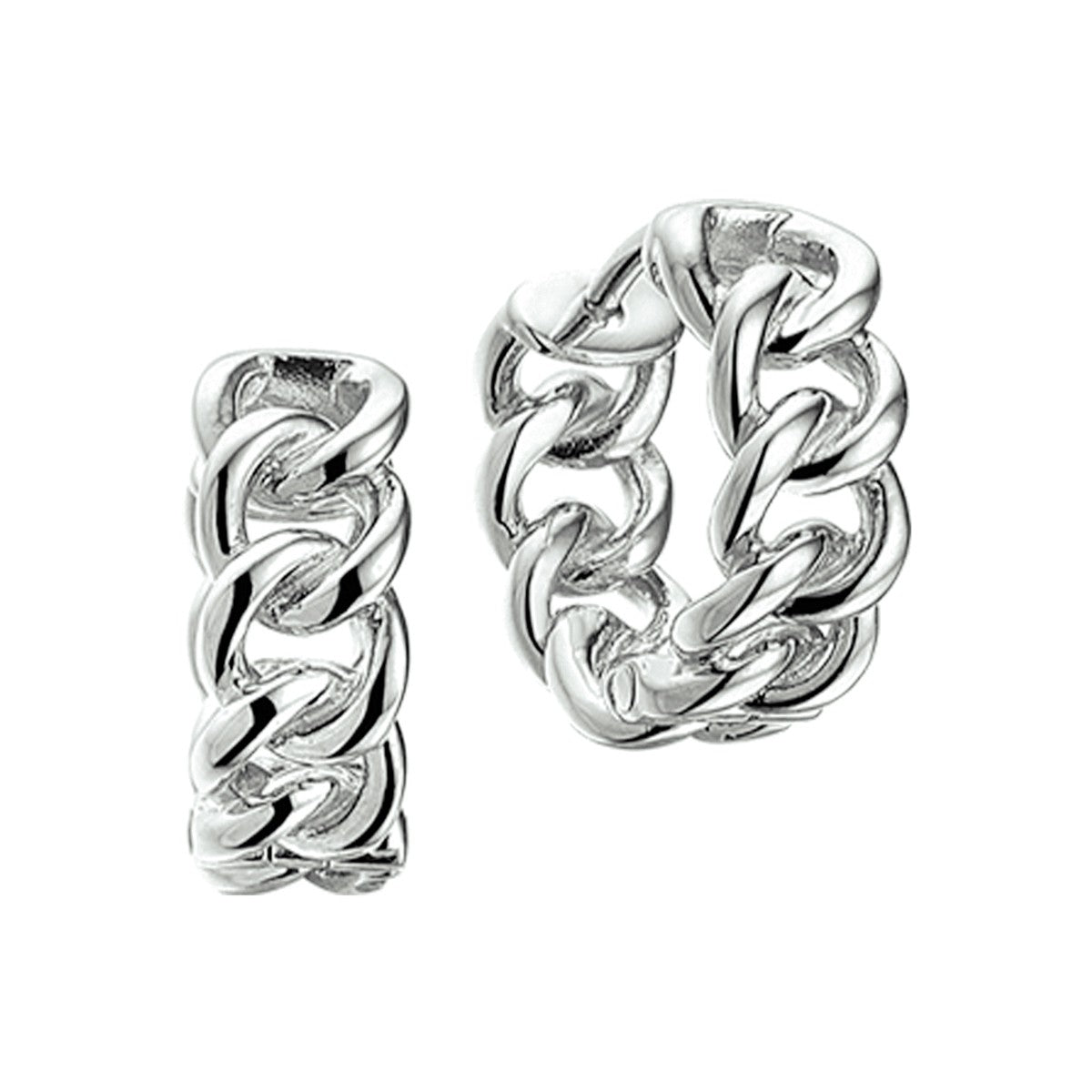 Fantasy Collection Oorbellen gourmette 16,5 zilver