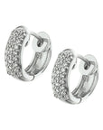 Zilver Gerhodineerd Klapoorringen Zirkonia 1321646 - PansiteNederland.nl