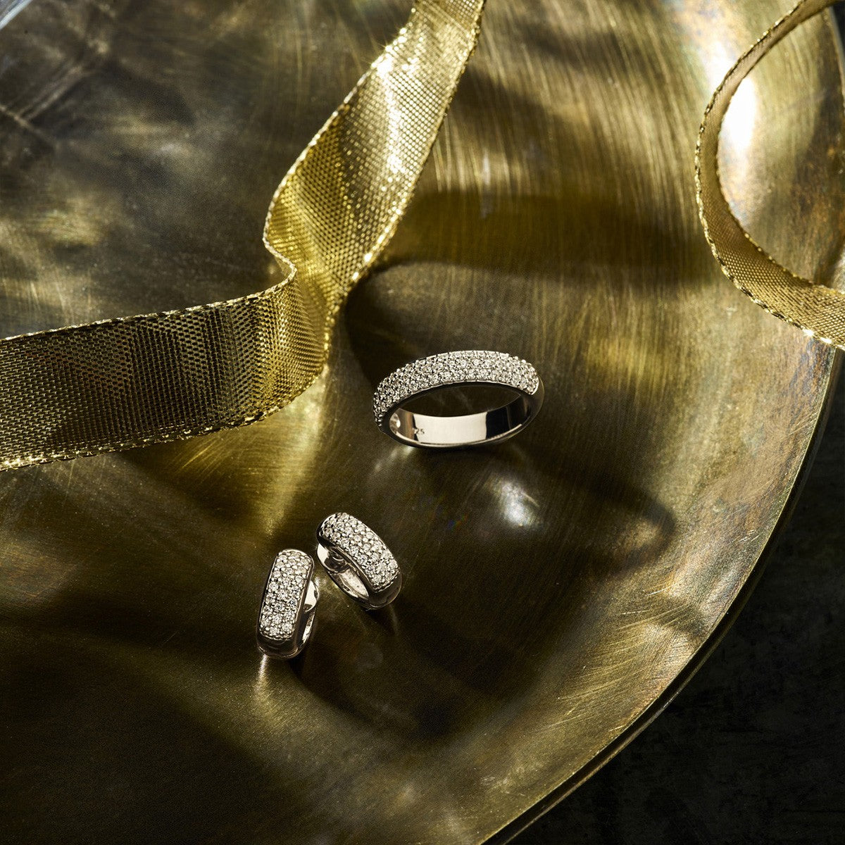 Fantasy Collection Oorbellen zirkonia zilver