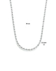 Zilver Gerhodineerd Collier Koord 2,5 mm 1321810 - PansiteNederland.nl
