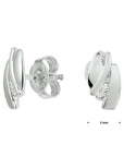 Zilver Gerhodineerd Oorknoppen Zirkonia 1322004 - PansiteNederland.nl