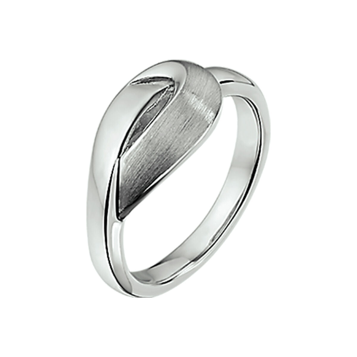 Fantasy Collection Ring poli/mat zilver - PSN1322192