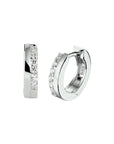 Zilver Gerhodineerd Klapoorringen Zirkonia 1322195 - PansiteNederland.nl