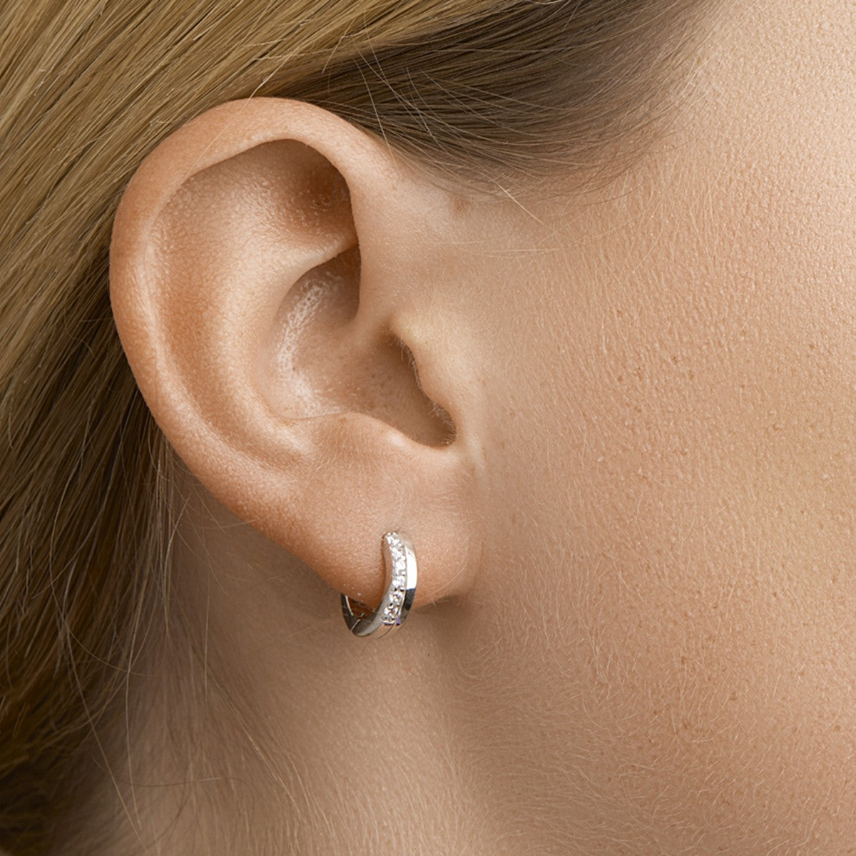 Fantasy Collection Oorbellen zirkonia zilver