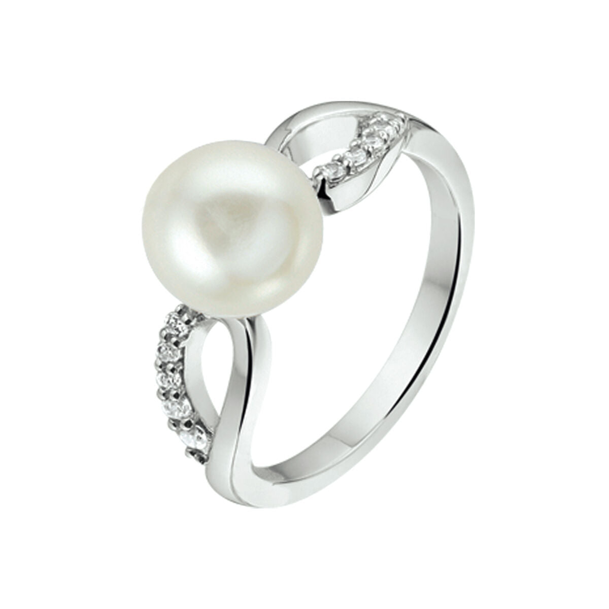 Fantasy Collection Zilveren Ring met Parel en Zirkonia voor Dames 1322314