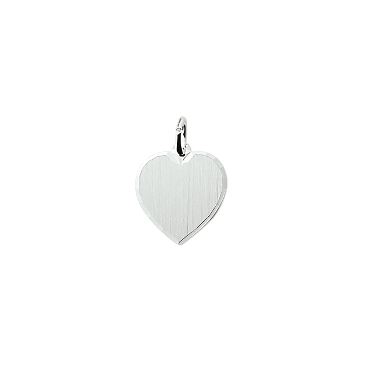 Fantasy Collection Graveerhartje gediamanteerd zilver hanger