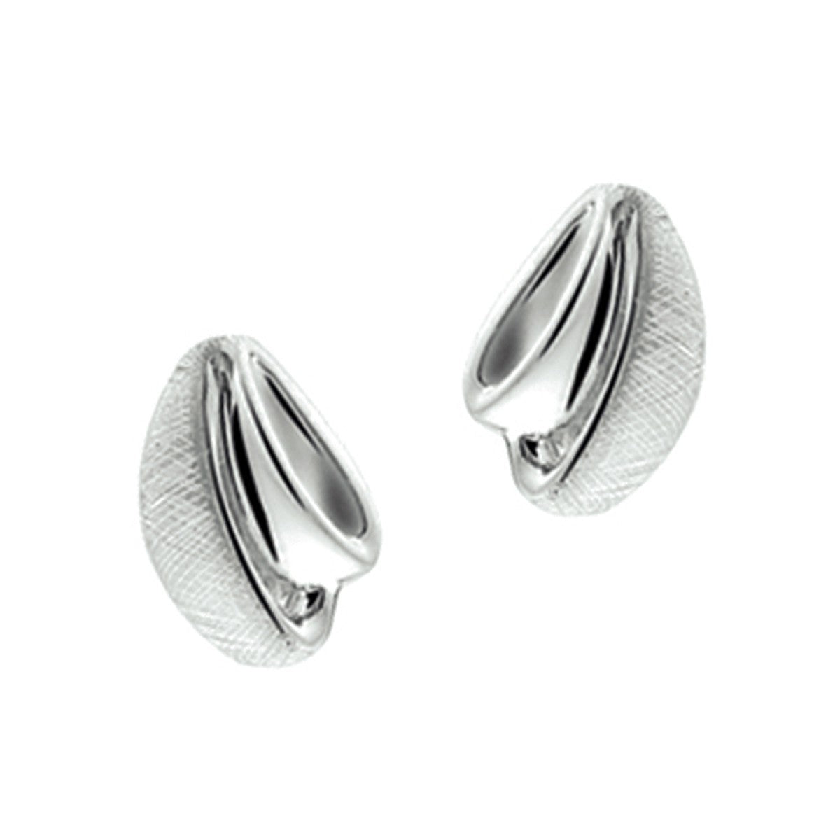 Fantasy Collection Oorbellen gescratcht zilver