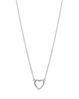 Zilveren Collier hartje 1,3 mm 41 + 4 cm - 1322374 - PansiteNederland.nl