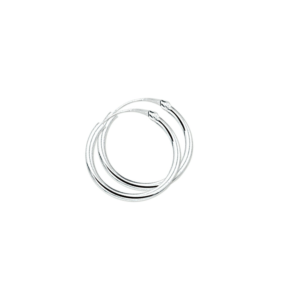 Fantasy Collection Oorbellen ronde buis zilver