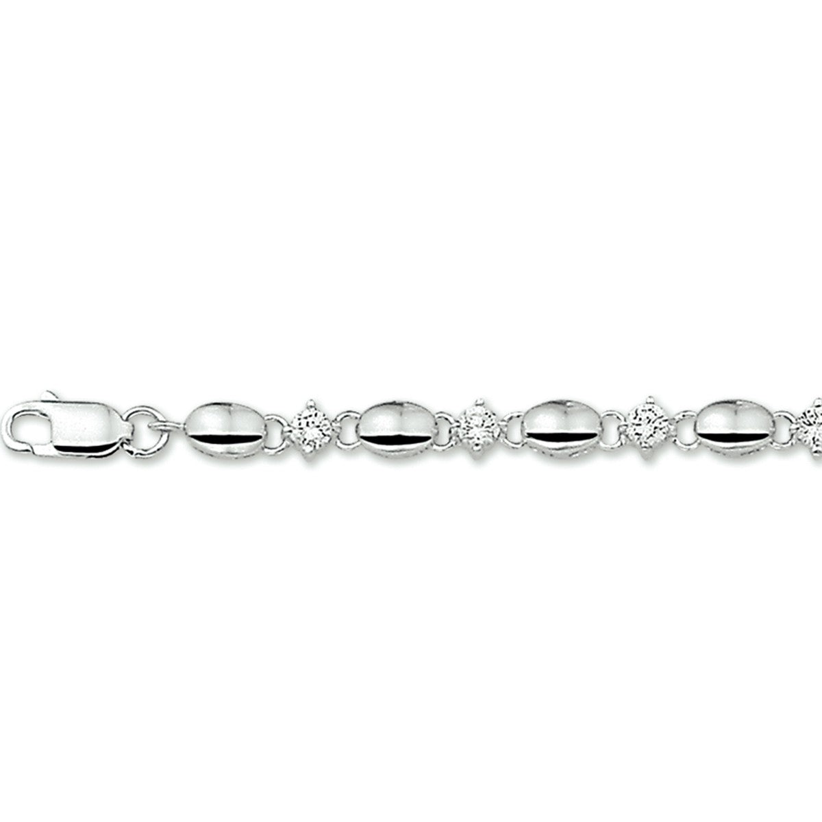 Fantasy Collection Armband zirkonia 4,5 mm 18 ,5 cm zilver - PSN1322850