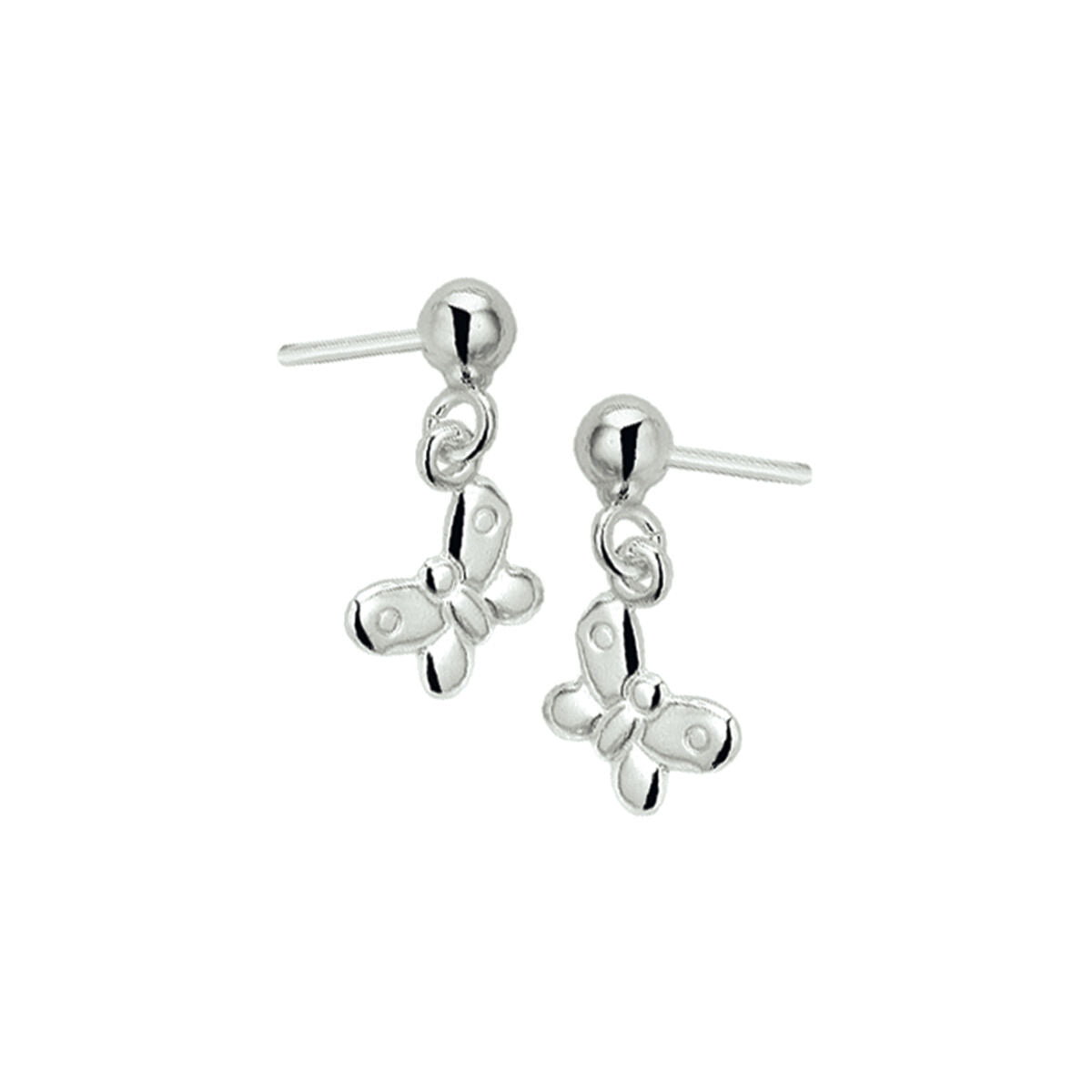 Fantasy Collection Hangende oorbellen vlinder zilver