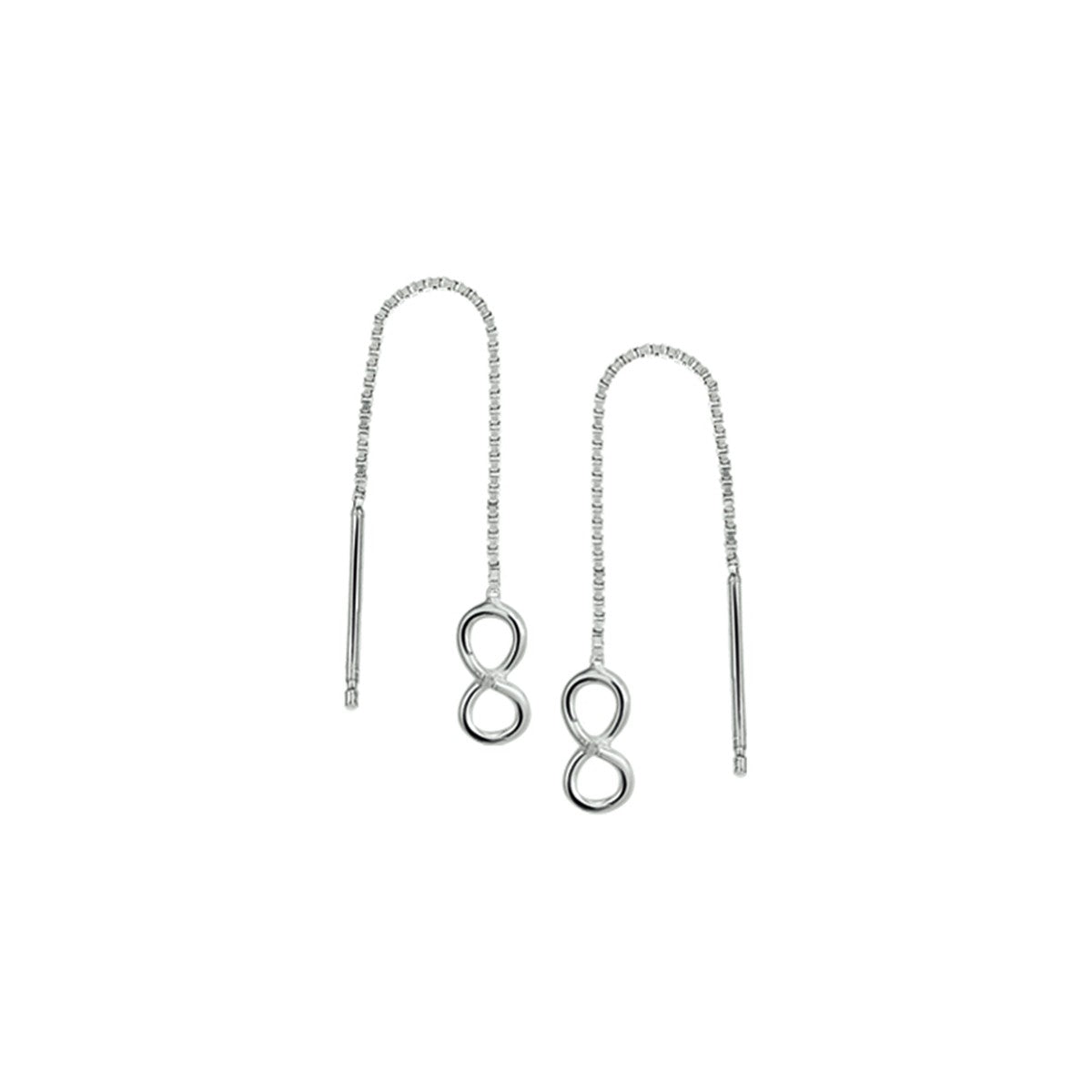 Fantasy Collection Oorbellen infinity zilver
