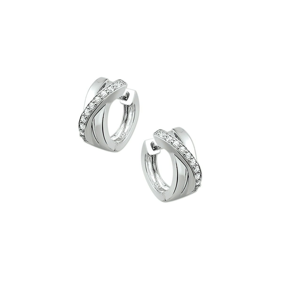 Fantasy Collection Oorbellen zirkonia zilver