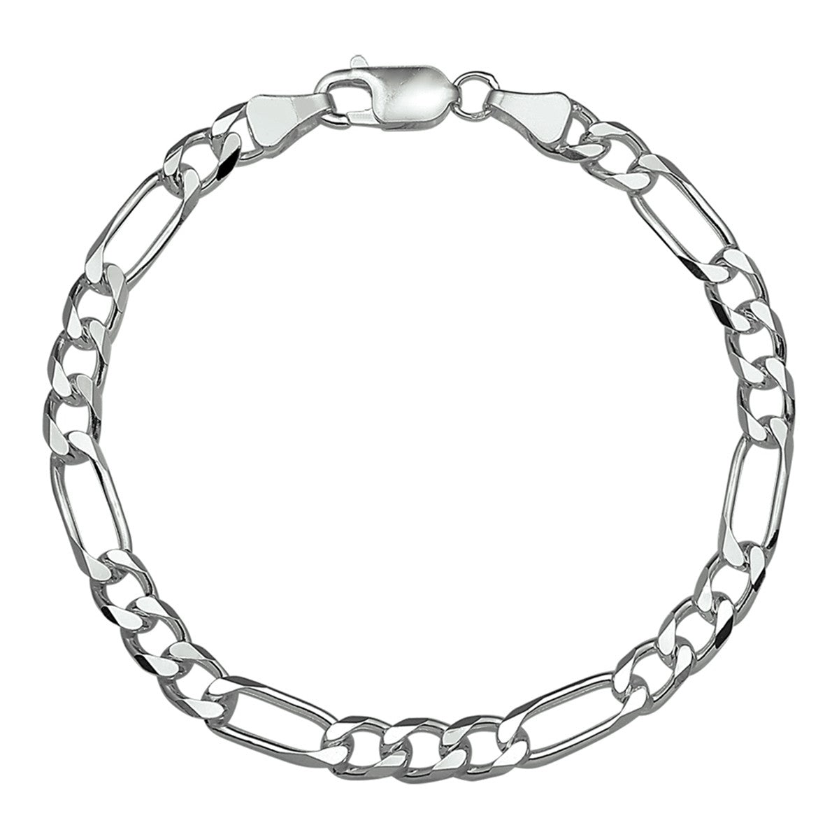 Fantasy Collection Armband figaro 5,1 mm 20 cm zilver - PSN1322967