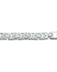 Zilver Gerhodineerd Armband konings plat 6,5 mm 21 cm - PSN1321671 - PansiteNederland.nl