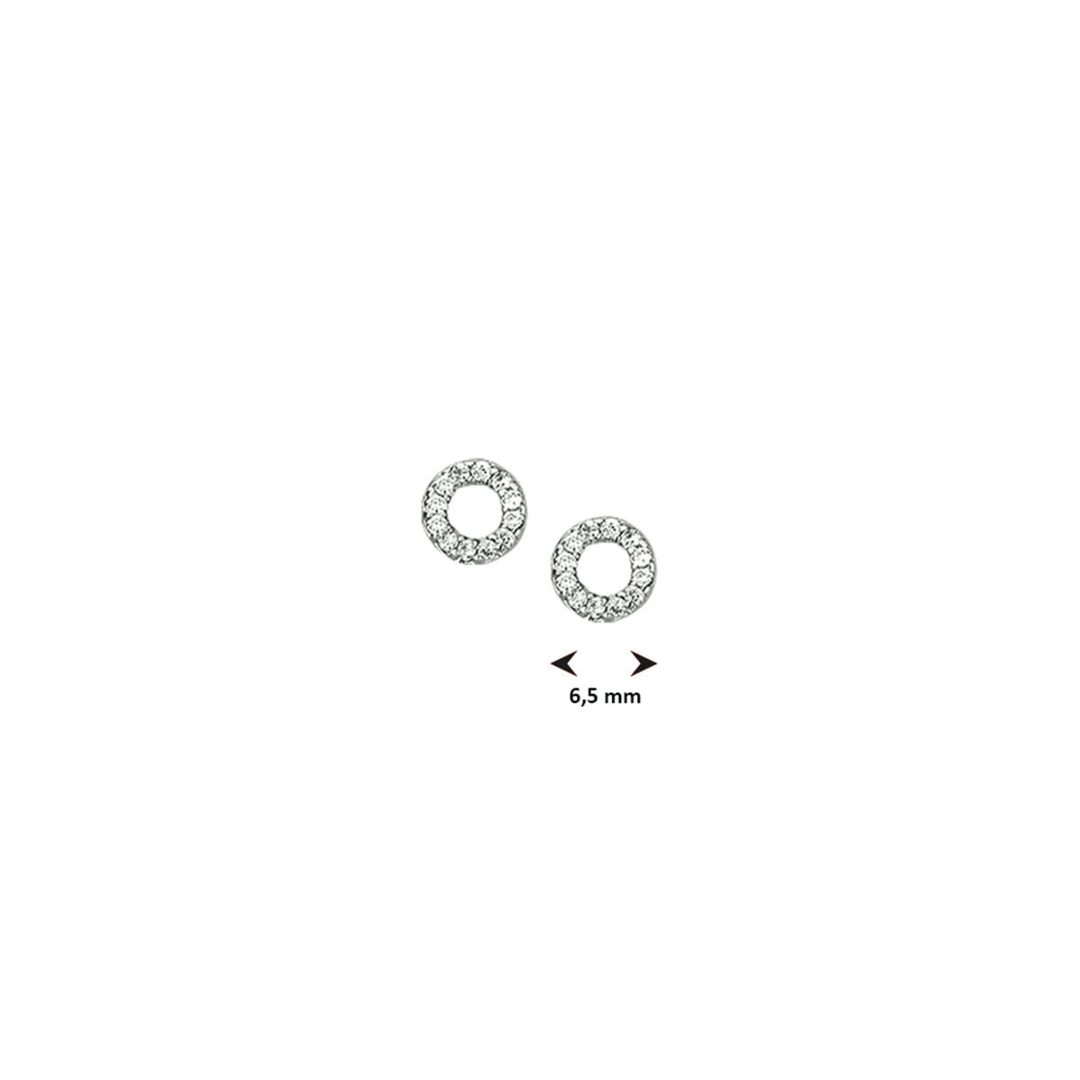 Zilveren oorknoppen zirkonia - PSN1323133