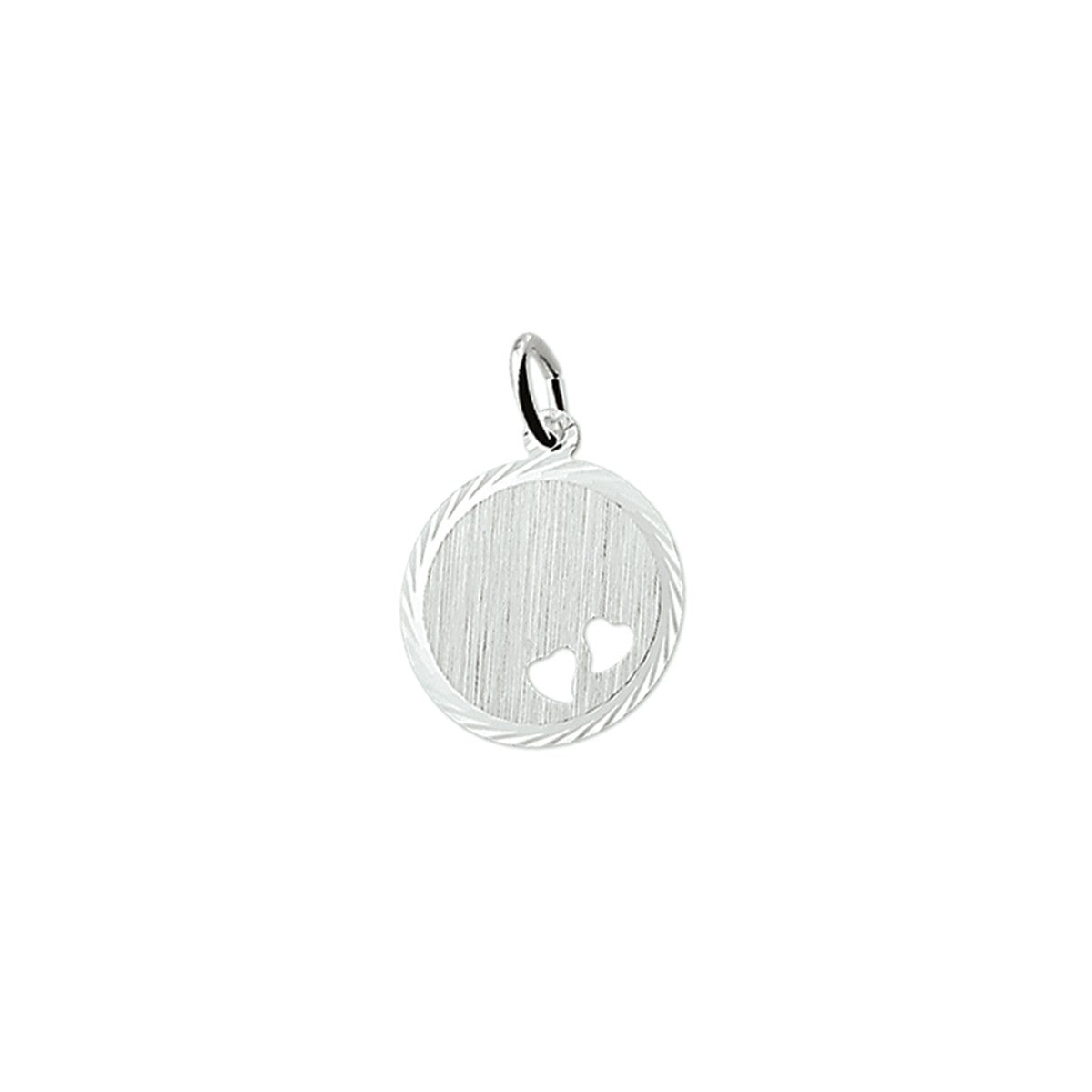 Fantasy Collection Graveerhanger hartjes gediamanteerd zilver