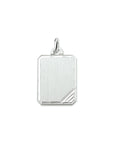 Zilver Gerhodineerd Graveerhanger gediamanteerd - 1323339 - PansiteNederland.nl