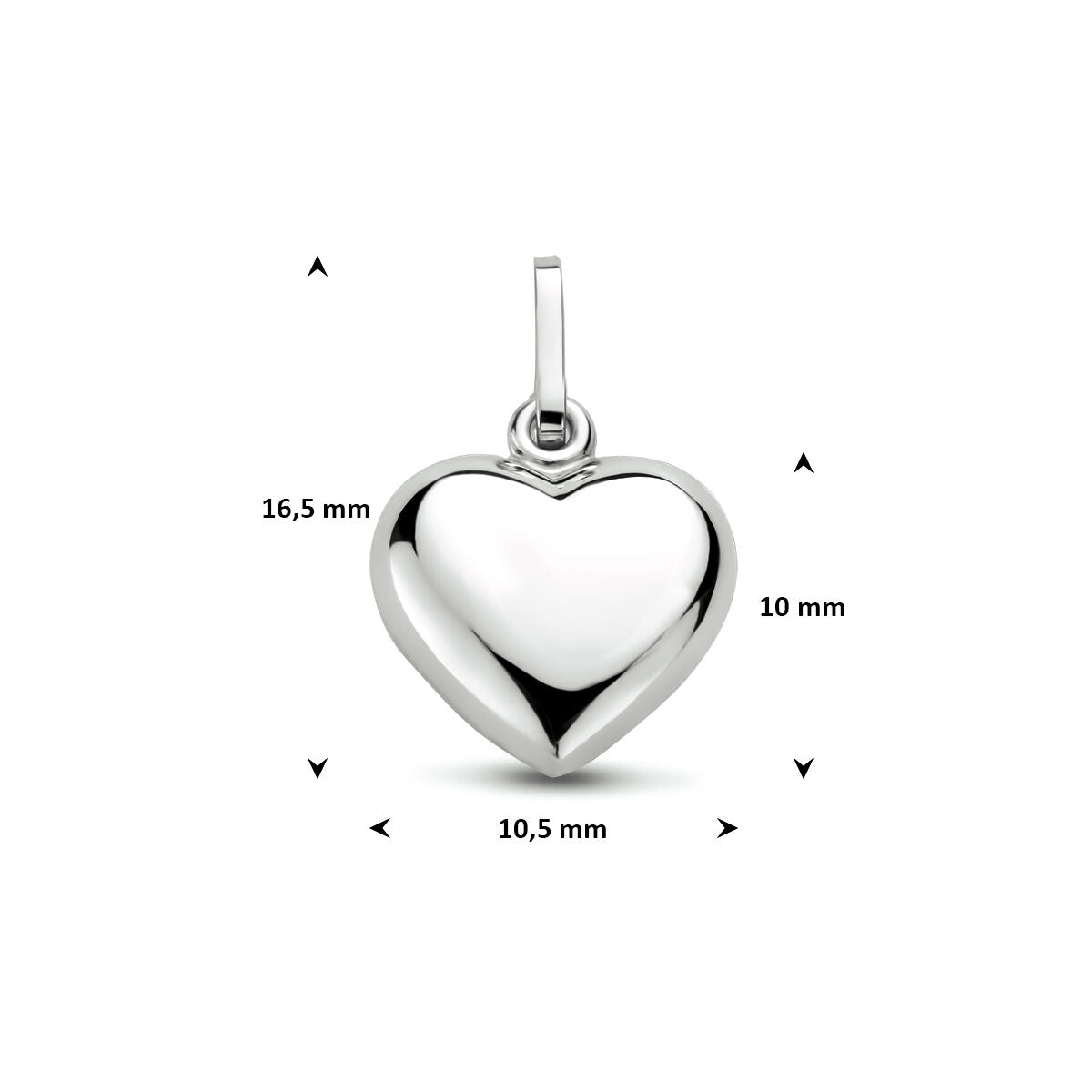 Hanger hart zilver