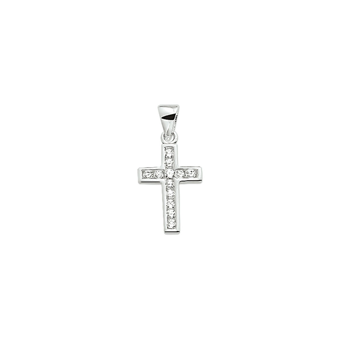 Fantasy Collection Hanger kruis zirkonia zilver