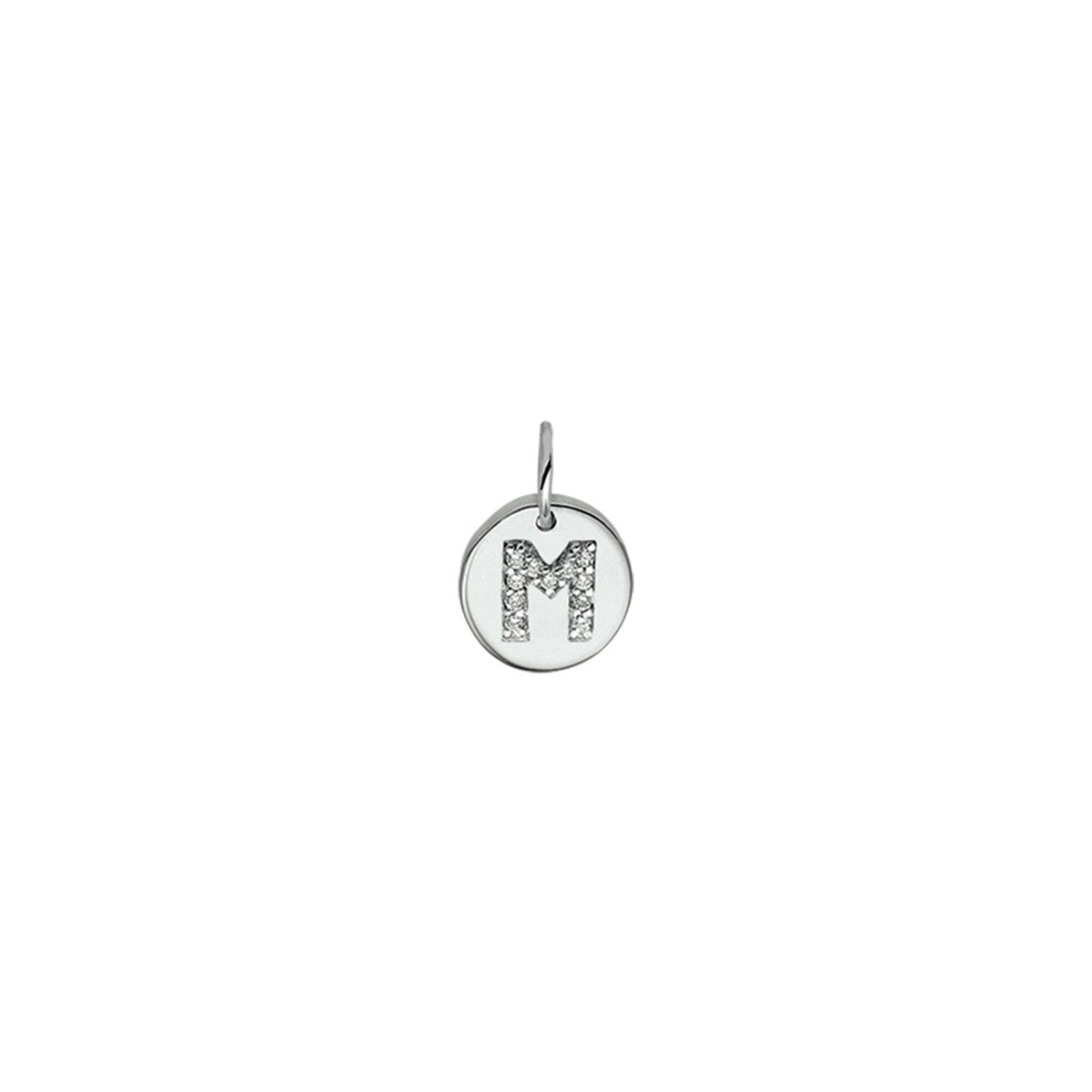 Fantasy Collection Hanger letter m zirkonia zilver - PSN1323532
