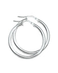 Zilveren oorringen ronde buis - 1323596 - PansiteNederland.nl