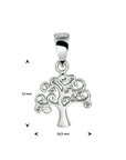 zilver gerhodineerd hanger levensboom 1323654 - PansiteNederland.nl