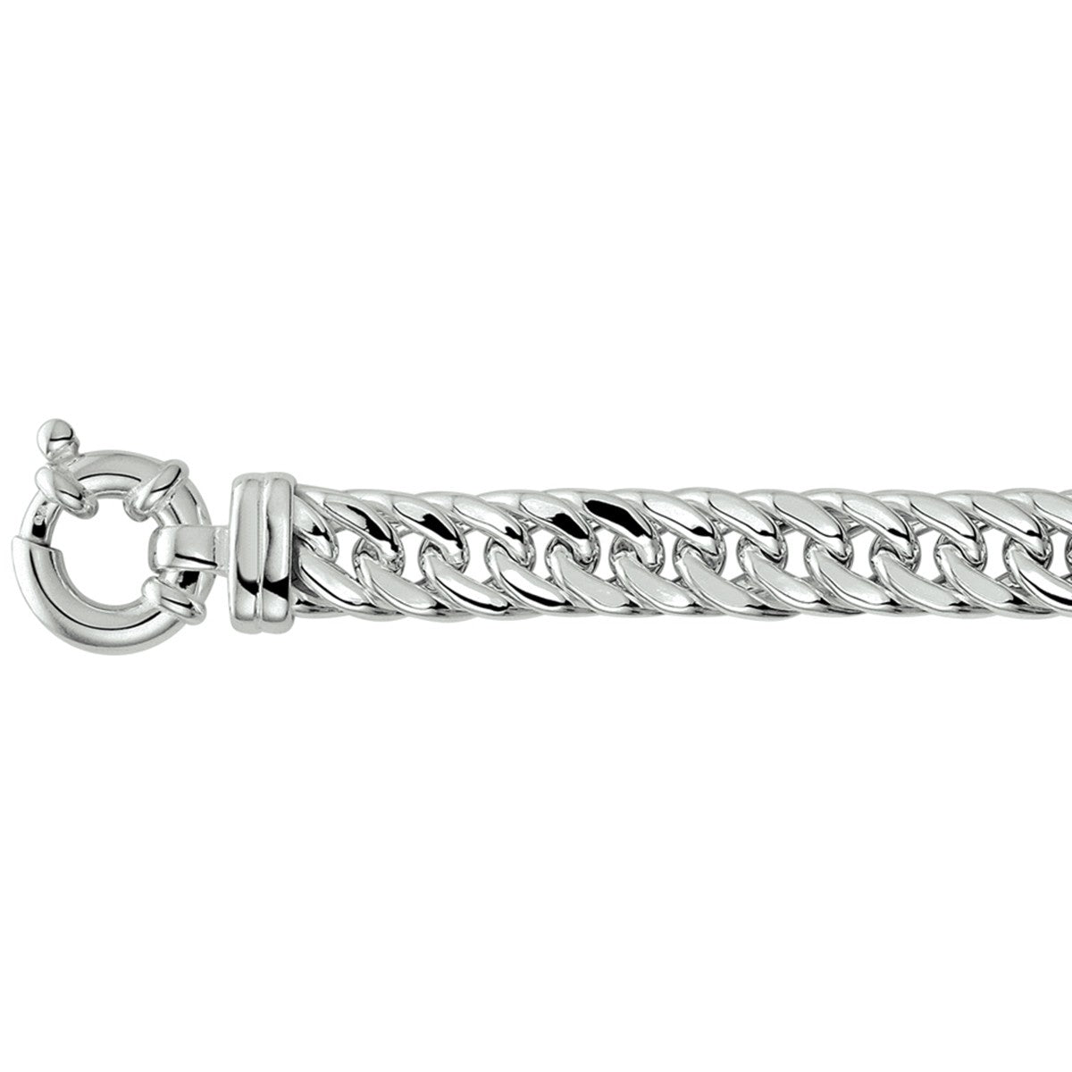 Fantasy Collection Collier dubbel gourmette zilver