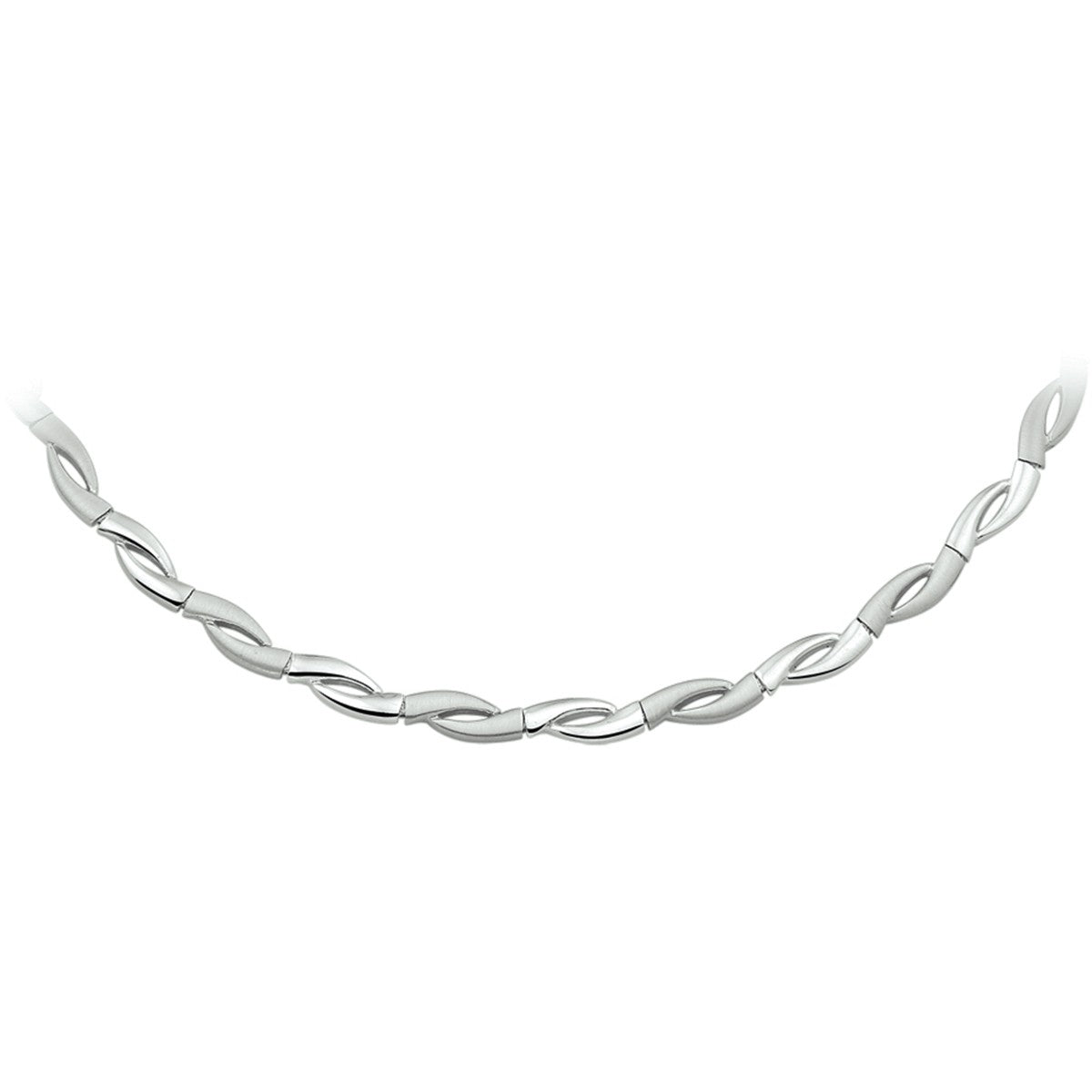 Fantasy Collection Collier poli/mat 6,0 mm 45 cm zilver