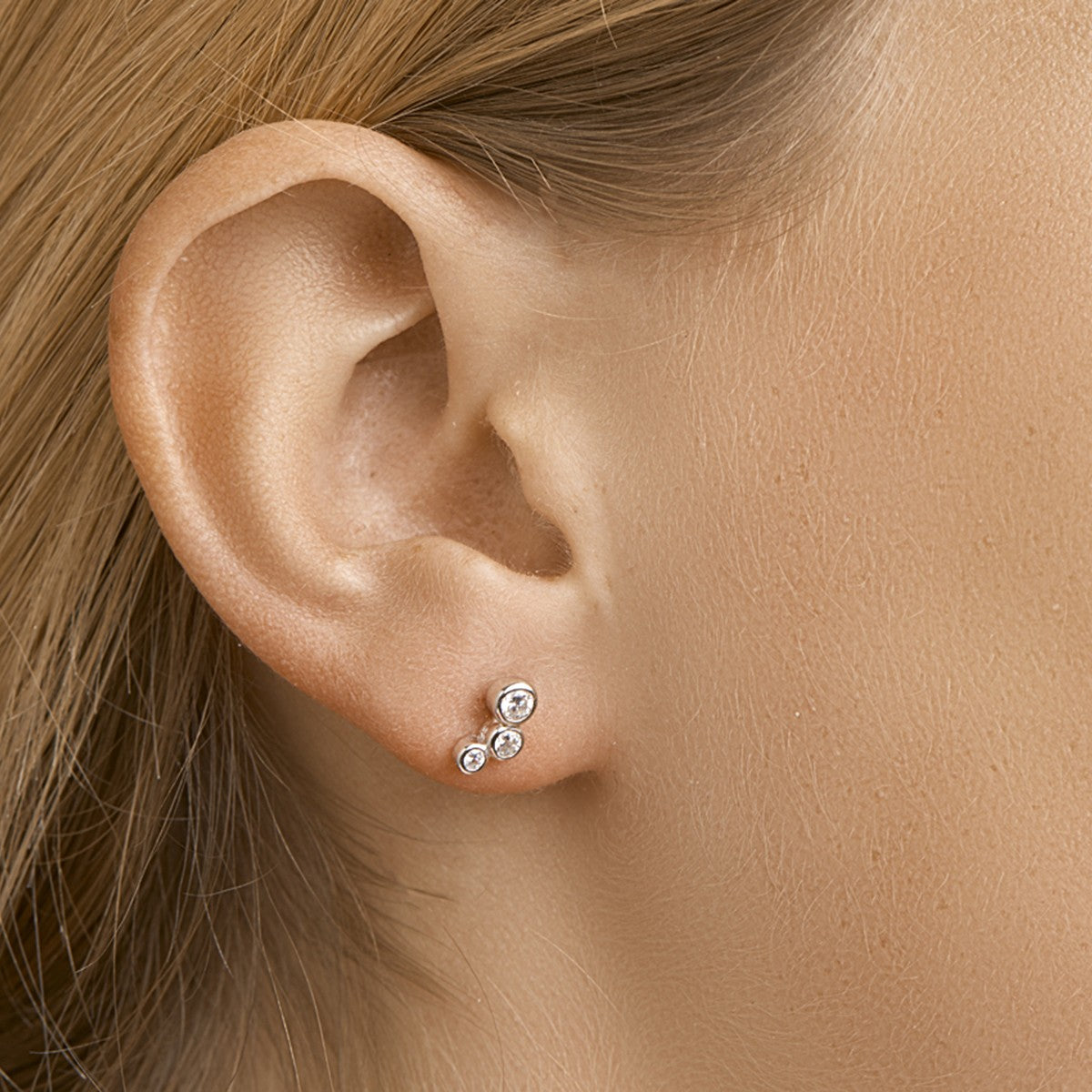 Fantasy Collection Oorbellen zirkonia zilver